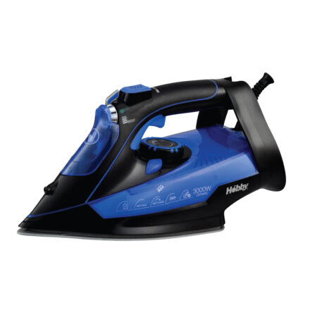 Σίδερο Ατμού HSI-40355 Hobby Κεραμική Πλάκα 3000W Mαύρο/Μπλε