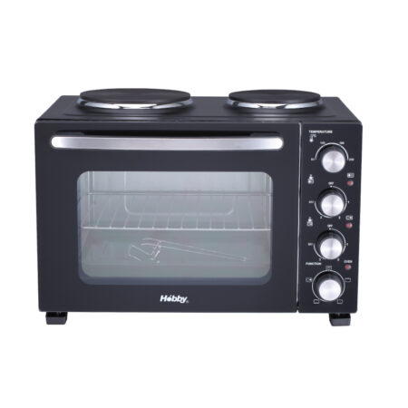 Ηλεκτρικό Φουρνάκι Με 2 Εστίες HEO-40370 Ηobby 35L 3000W Μαύρο