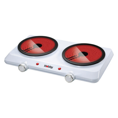 Κεραμική Εστία Διπλή HCP-40375 Hobby 1200W Λευκή