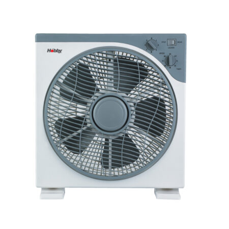Ανεμιστήρας Box Fan ΗBF-80572 Hobby 30εκ. Λευκός-Γκρι