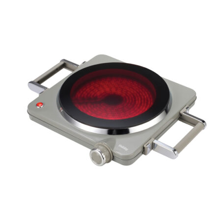 ΚΕΡΑΜΙΚΗ ΕΣΤΙΑ ΜΟΝΗ HCP-40435 HOBBY 22CM ΔΙΑΜ 1500W ΓΚΡΙ