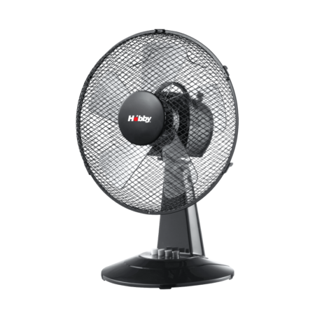 ΑΝΕΜ ΕΠΙΤΡΑΠΕΖΙΟΣ 40CM HTF-80599 HOBBY ΜΑΥΡΟΣ 5ΦΤΕΡΑ